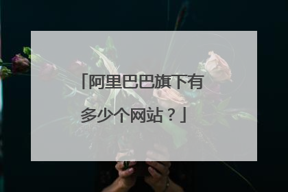 阿里巴巴旗下有多少个网站?
