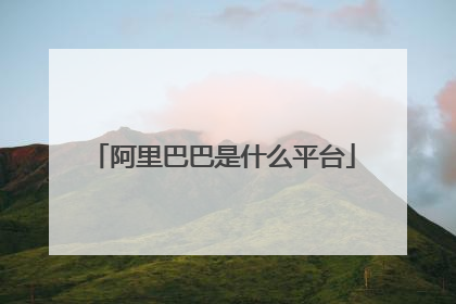 阿里巴巴是什么平台