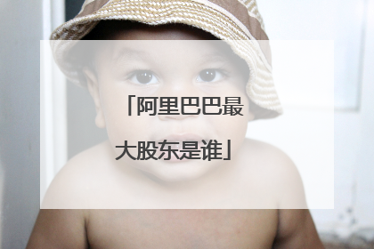 阿里巴巴最大股东是谁