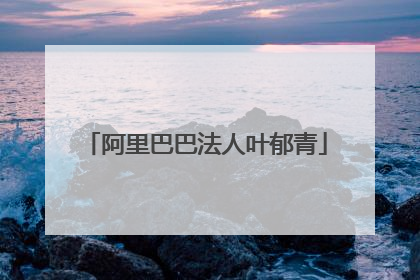 阿里巴巴法人叶郁青