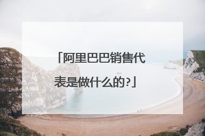 阿里巴巴销售代表是做什么的?