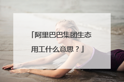 阿里巴巴集团生态用工什么意思?