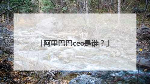 阿里巴巴ceo是谁?
