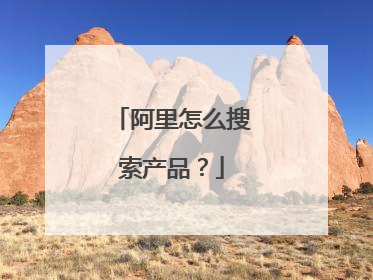 阿里怎么搜索产品?