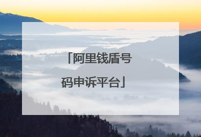 阿里钱盾号码申诉平台