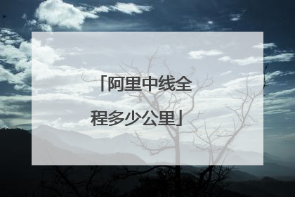 阿里中线全程多少公里