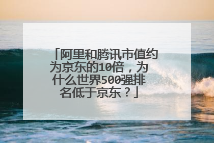 阿里和腾讯市值约为京东的10倍,为什么世界500强排名低于京东?