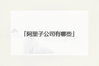 阿里子公司有哪些