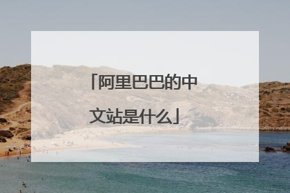阿里巴巴的中文站是什么