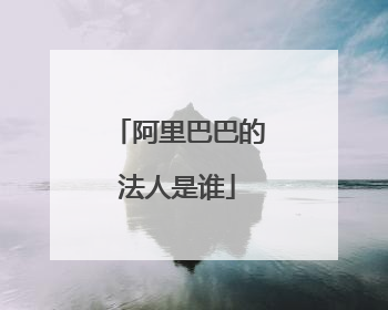 阿里巴巴的法人是谁