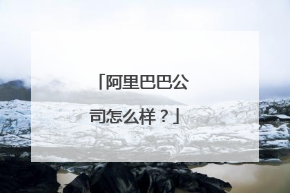 阿里巴巴公司怎么样?