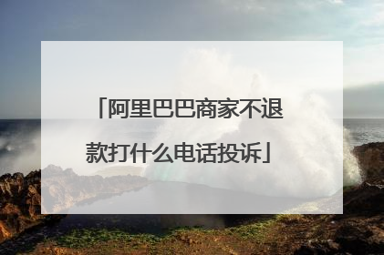 阿里巴巴商家不退款打什么电话投诉