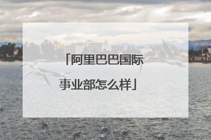 阿里巴巴国际事业部怎么样