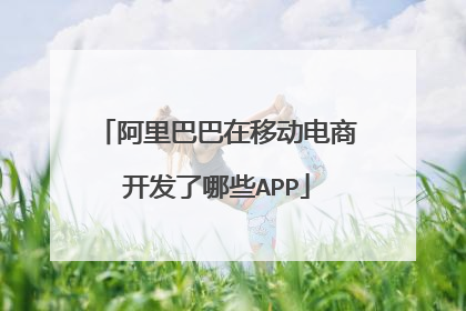 阿里巴巴在移动电商开发了哪些APP