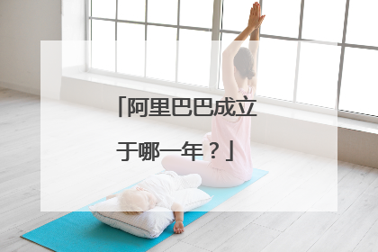 阿里巴巴成立于哪一年?