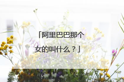 阿里巴巴那个女的叫什么？