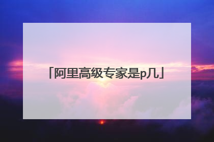 阿里高级专家是p几