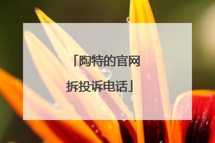 陶特的官网拆投诉电话