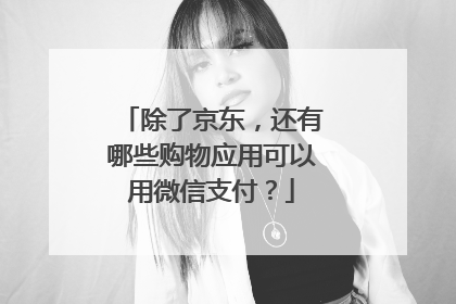除了京东,还有哪些购物应用可以用微信支付?