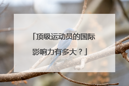顶级运动员的国际影响力有多大？