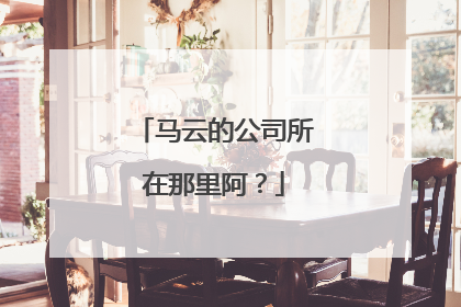 马云的公司所在那里阿？