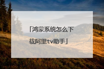 鸿蒙系统怎么下载阿里tv助手