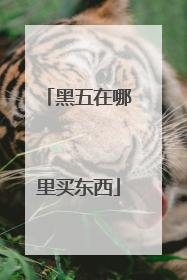 黑五在哪里买东西