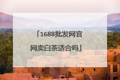 1688批发网官网卖白茶适合吗