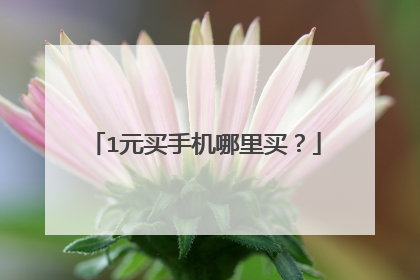 1元买手机哪里买?