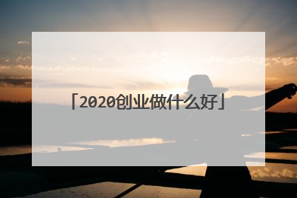 2020创业做什么好