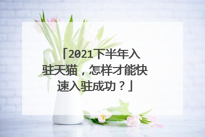 2021下半年入驻天猫,怎样才能快速入驻成功?