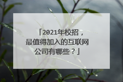 2021年校招,最值得加入的互联网公司有哪些?