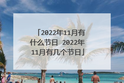 2022年11月有什么节日 2022年11月有几个节日