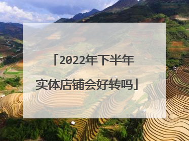 2022年下半年实体店铺会好转吗