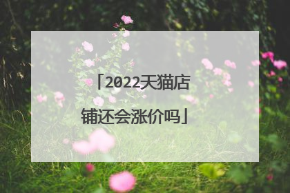 2022天猫店铺还会涨价吗