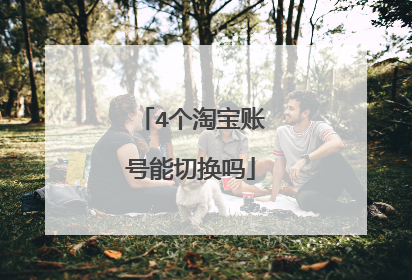 4个淘宝账号能切换吗