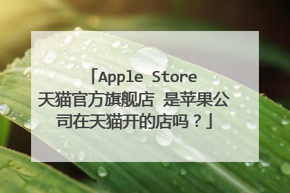 Apple Store天猫官方旗舰店 是苹果公司在天猫开的店吗?