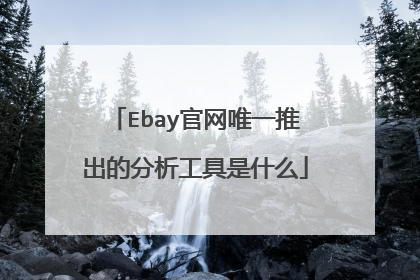 Ebay官网唯一推出的分析工具是什么