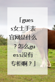 guess女士手表官网是什么？怎么guess没有专柜啊？