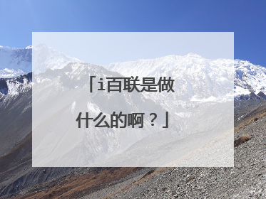i百联是做什么的啊?