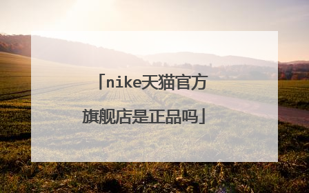 nike天猫官方旗舰店是正品吗