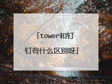 tower和钉钉有什么区别呀