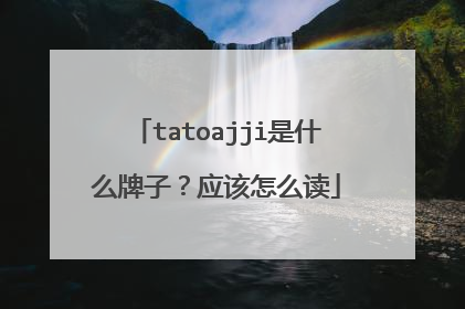 tatoajji是什么牌子?应该怎么读