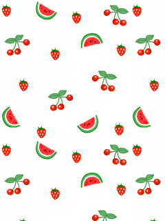 西瓜草莓樱桃背景图